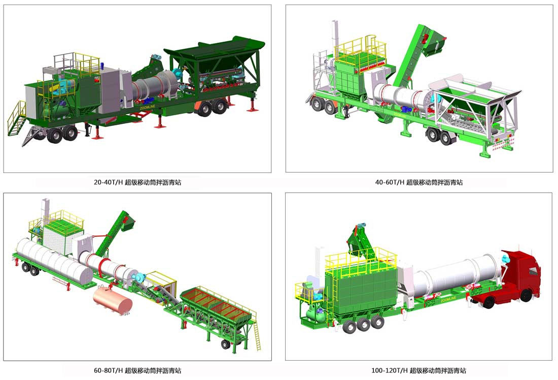 超级移动筒拌式沥青搅拌站